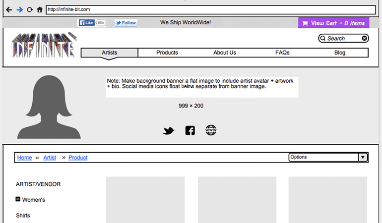 Infinite Bit Wireframe