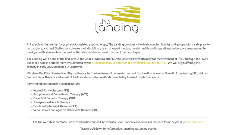 The Landing Phila Splashpage